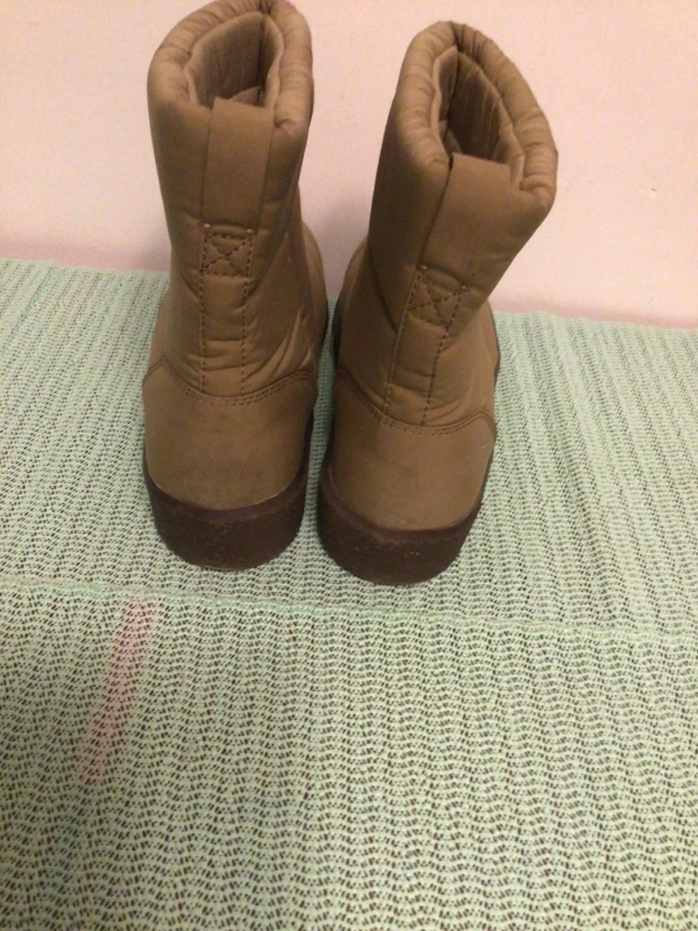 Madewell textile quilted slip on boots versatile cozy comfy warm boots SZ 12